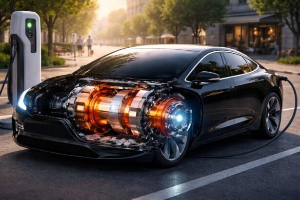 - Elektromotor v aute je tichý, účinný a znižuje spotrebu paliva.