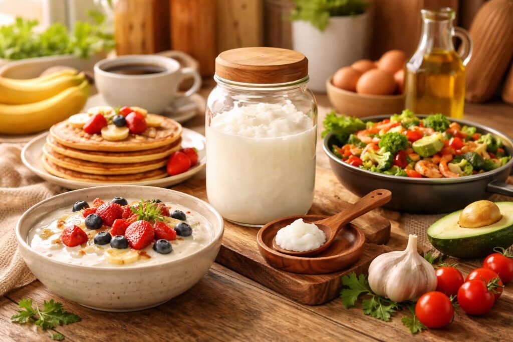 Ilustračný obrázok: Ako zaradiť kokosový olej do bežného jedálnička v každodennej strave