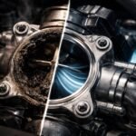 EGR ventil v dieselovom motore počas čistenia a diagnostiky systému