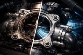 EGR ventil v dieselovom motore počas čistenia a diagnostiky systému