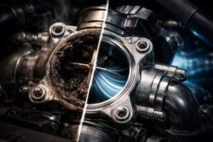 EGR ventil v dieselovom motore počas čistenia a diagnostiky systému