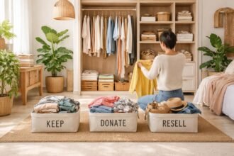 - Jarné upratovanie šatníka: pravidlo troch kôp pre jednoduchý poriadok a ľahší priestor.