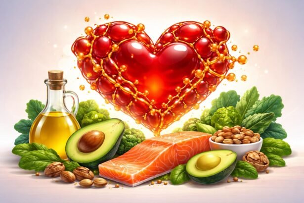 - Ilustrácia zobrazujúca cholesterol a tuky v krvi v súvislosti so zdravím