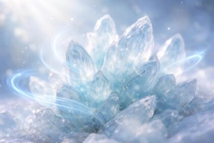 - Hemimorfit v modro-bielych odtieňoch podporuje komunikáciu a vnútorný pokoj človeka dnes.