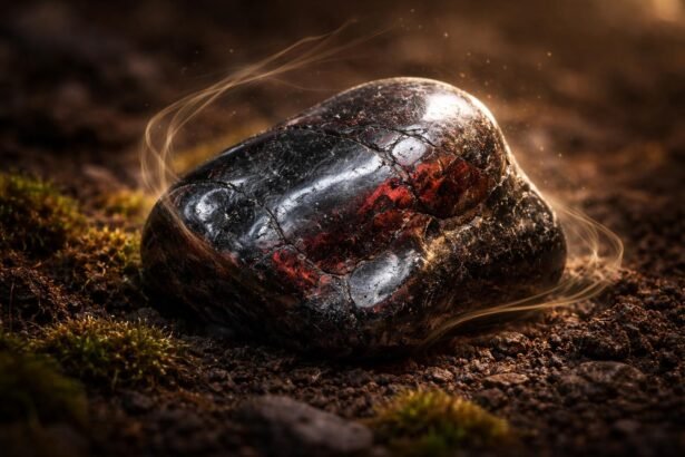 Krásny minerál magnetitový hematit s kovovým leskom a harmonickou energiou.