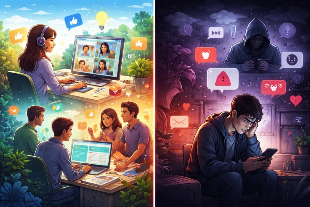 - Sociálne médiá formujú spoločnosť a ovplyvňujú jednotlivé správanie ľudí denne