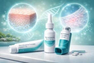 - Protizápalový účinok mometazón-furoátu s lokálnou účinnosťou a bezpečnosťou v kožných ochoreniach a slizniciach.