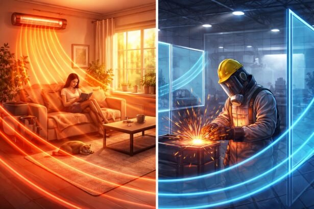 - Infračervené žiarenie môže predstavovať zdravotné riziká a vyžaduje ochranu v domácnostiach.