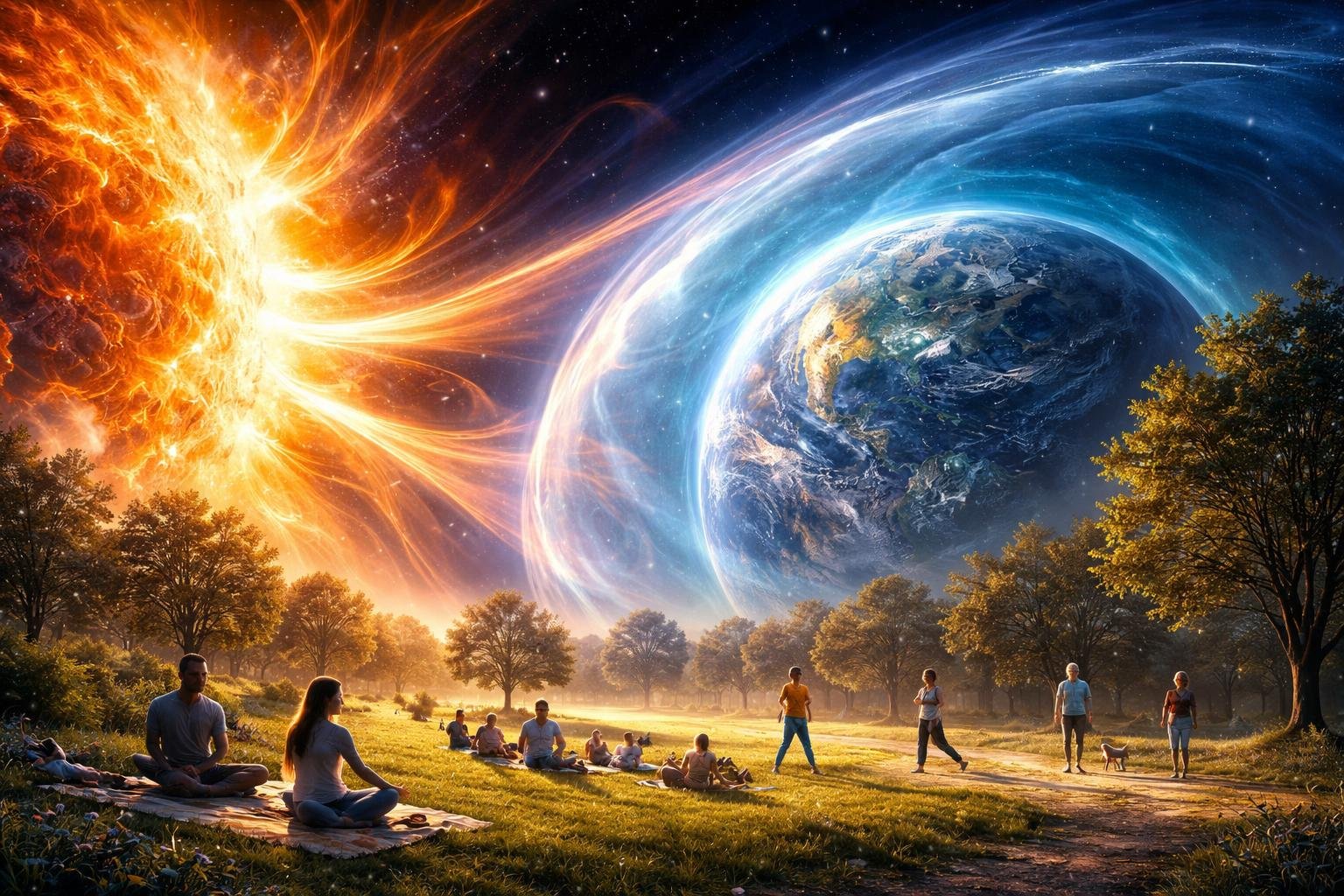 Slnečná erupcia ovplyvňuje zdravie; ľudia pociťujú únavu a zhoršenie chronických stavov.