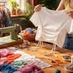 - Zvyšky látok ožívajú pretvorením na jedinečné, trvalo udržateľné módne kúsky.