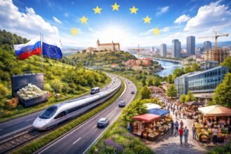 - Členstvo prináša rast, investície, mobilitu a stabilitu pre Slovensko v regiónoch aj firmám.