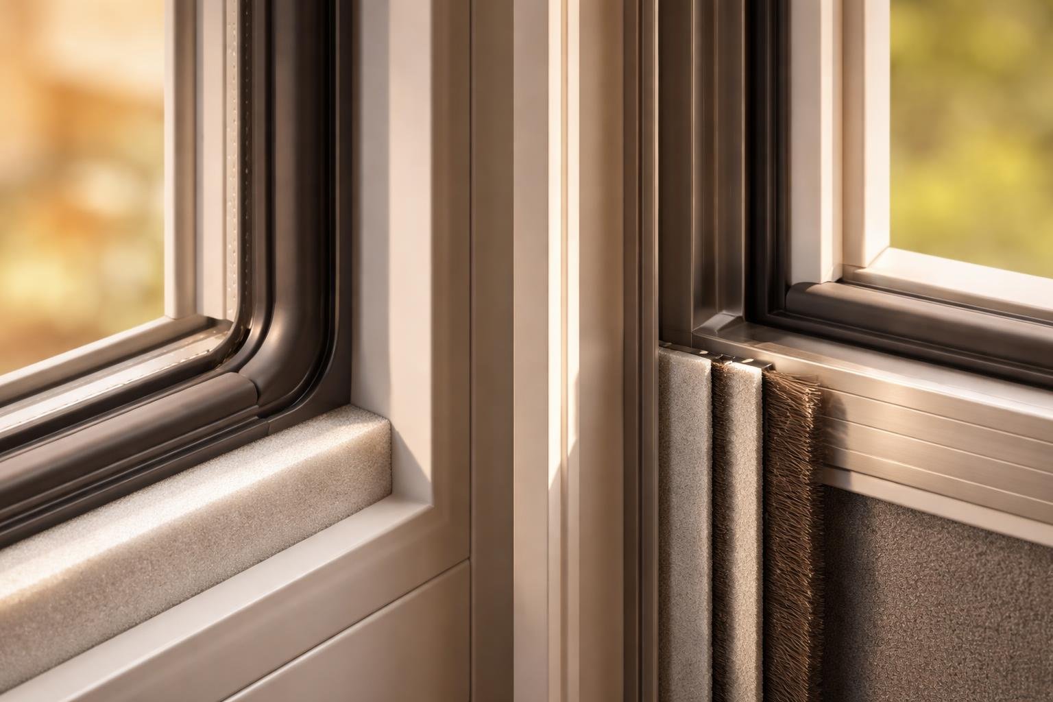 - Tesniaci materiál zlepšuje tepelnú aj zvukovú izoláciu domu a komfort bývania.