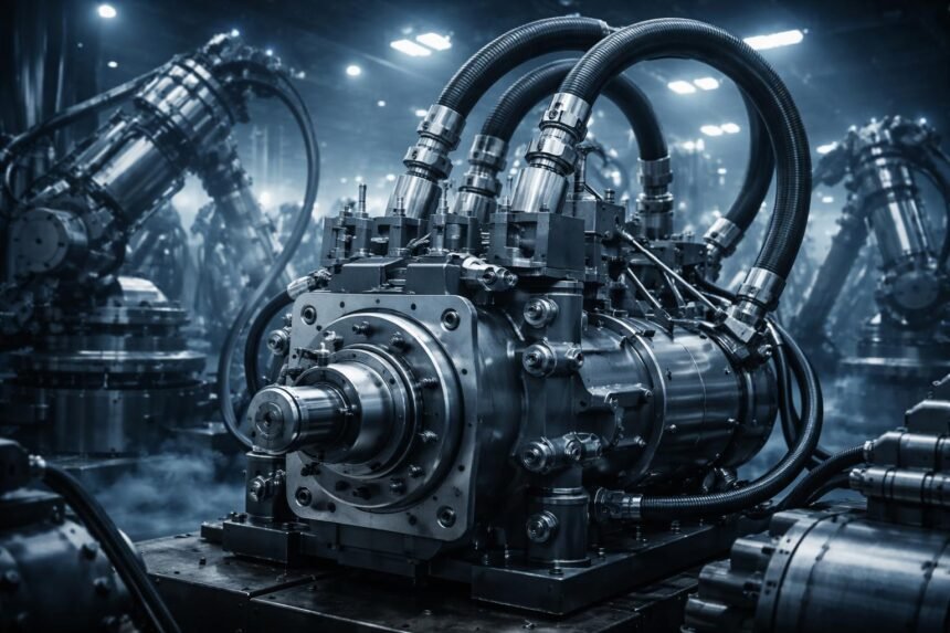 - Hydraulické čerpadlá premieňajú mechanickú energiu na tlak a pohon zariadení.