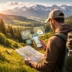 Turistická mapa a mobilné aplikácie s počasím, trasou a ubytovaním na Slovensku